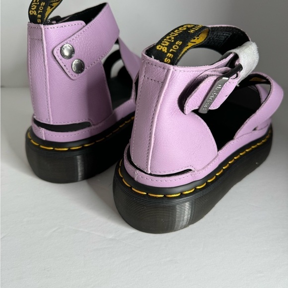 Doc Dr. Martens Clarissa II Platform Strap Sandals Lilac Leather EU 42 US 10 NEW - Picture 5 of 9